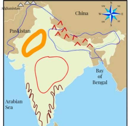 Hindu Kush Mountains Physical Map