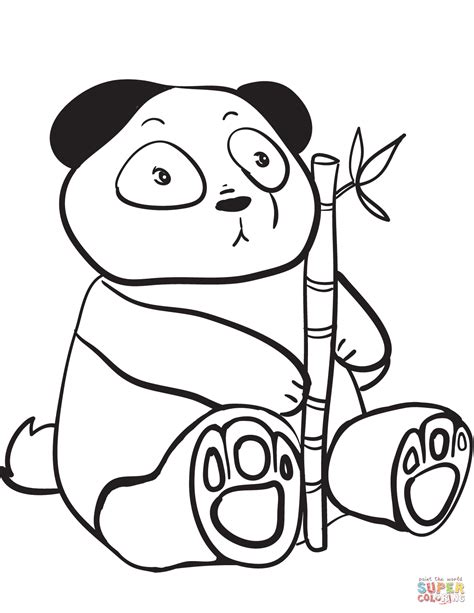 Cute Panda Coloring Pages - Coloring Home