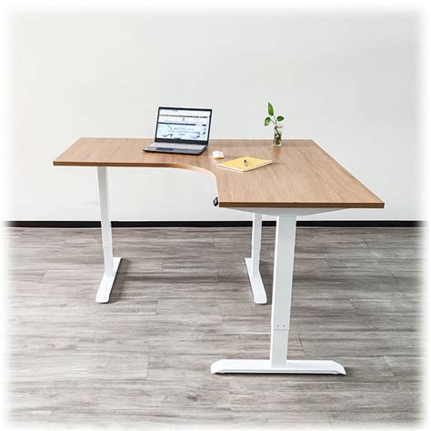 Electric Corner Standing Desk Three Legs 90 Angel - Manufacturer Zhiding