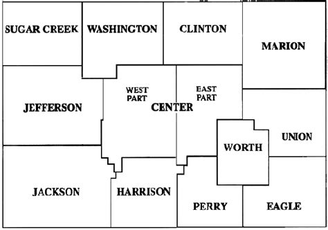 One-room School Houses, Boone County, Indiana - Map