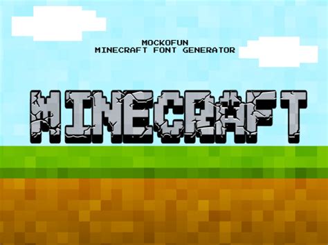 Minecraft Font Generator - MockoFUN