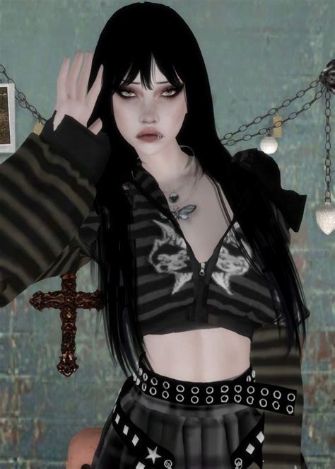 sims 4 cc, emo, goth, alternative, scene, mallgoth in 2022 | Sims mods, Sims cc, Sims