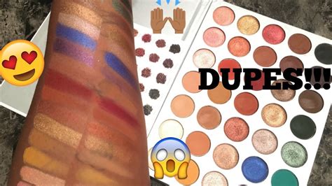 MORPHE X JACLYN HILL PALETTE DUPES | SWATCHES OF ALL 35 SHADES! - YouTube