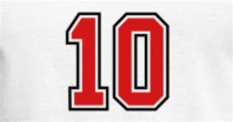 10 sports jersey football number Men's T-Shirt | Spreadshirt