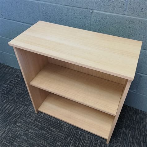 Light Oak Single Shelf Bookcase – Recycled Office Solutions | Recycled Office Furniture | New ...