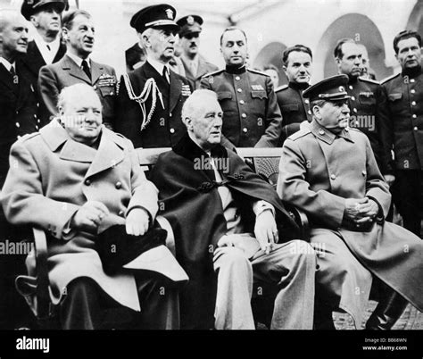 events, Second World War / WWII, conferences, Yalta Conference, 4.2.1945 - 11.2.1945, Winston ...