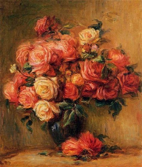 Bouquet of Roses, c.1890 - 1900 - Pierre-Auguste Renoir - WikiArt.org