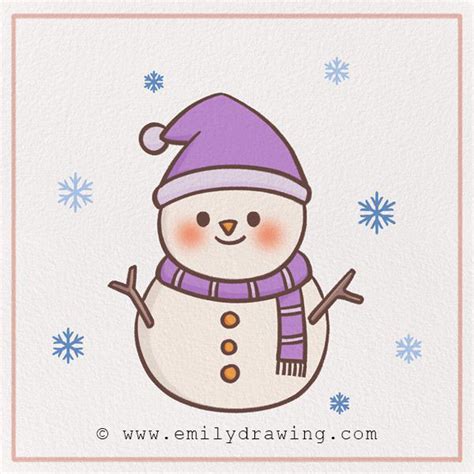 How to Draw a Snowman – Emily Drawing