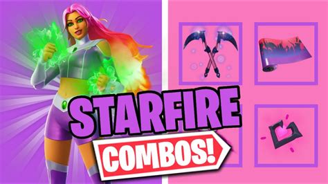 STARFIRE COMBOS | FORTNITE SKIN REVIEW - YouTube