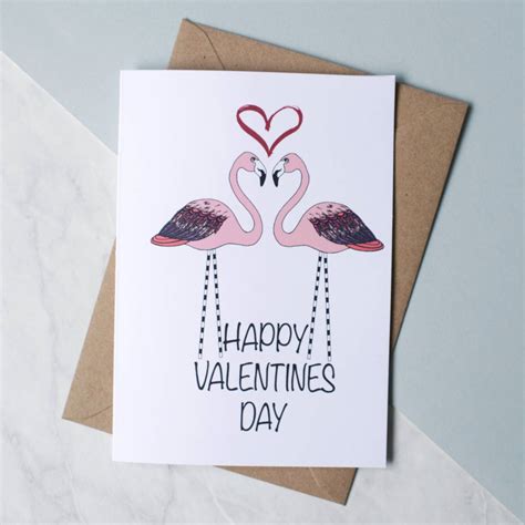 Flamingo Love Valentines Card By Highland Jungle | notonthehighstreet.com