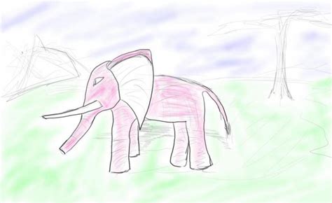 Pink Elephant. Nature. Drawings. Pictures. Drawings ideas for kids ...