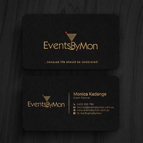 Design an ELEGANT business card for an event planner | Business card contest