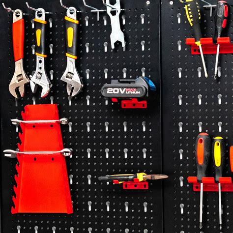 1.2 m Metal Pegboard Wall Organizer Kit Toolboard – Tool Plus