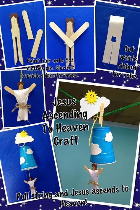 Jesus ascension craft This idea is originally from oriental trading. I'm a procrastinator and ...