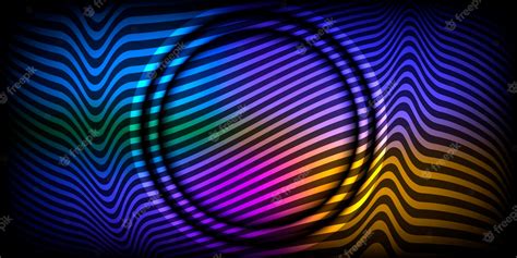 Premium Vector | Neon circle .abstract background