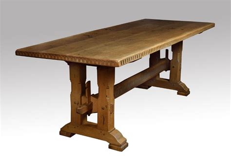 LARGE OAK REFECTORY DINING TABLE Antique Refectory Table, Drafting Desk ...