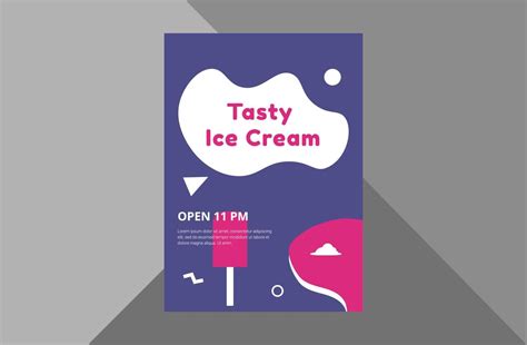 ice cream flyer design template. ice cream shop poster leaflet design ...