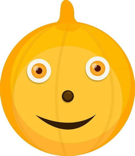 Yellow pumpkin for Halloween concept. 24859336 Vector Art at Vecteezy