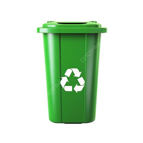 Green Recycle Bin With Recycle Symbol, Bin, Pollution, Ecology PNG Transparent Image and Clipart ...