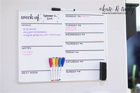 Level Up your Command Center with a DIY Weekly Schedule Whiteboard ...