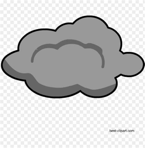 free grey cloud clip art image - happy grey clouds clipart PNG image with transparent background ...