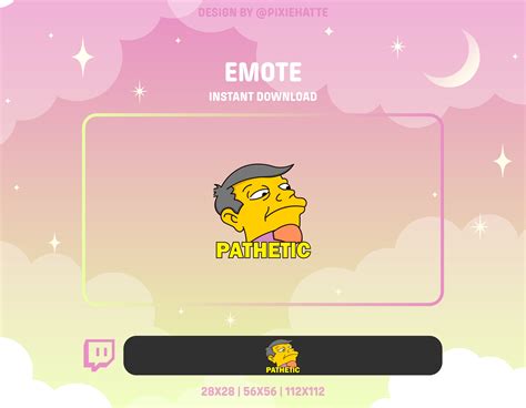 Principal Skinner PATHETIC Emote the Simpsons Emote Twitch Emote Twitch ...