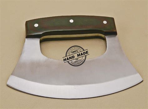 Ulu Kitchen Knife Custom Handmade Stainless Steel Ulu Kitchen Chef ...