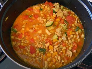 Moroccan Chicken and Saffron Soup | Chicken thighs, garbanzo… | Flickr
