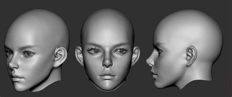 ArtStation - female face study , segu son | Statuen, Kunst, Zeichnen