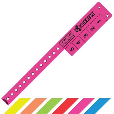 Promotional 5 Tabs Vinyl Event Entry Wristband | Customized 5 Tabs Vinyl Event Entry Wristband ...