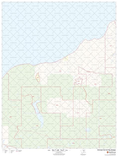 Ontonagon Zip Code Map, Michigan | Ontonagon County Zip Codes