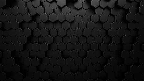 Black Abstract Technological Background With Hexagon Cells 3d ...