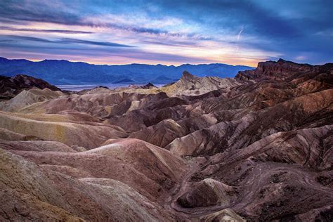 Zabriskie Point Death Valley Sunset - Sunset at Zabriskie Point (Death ...