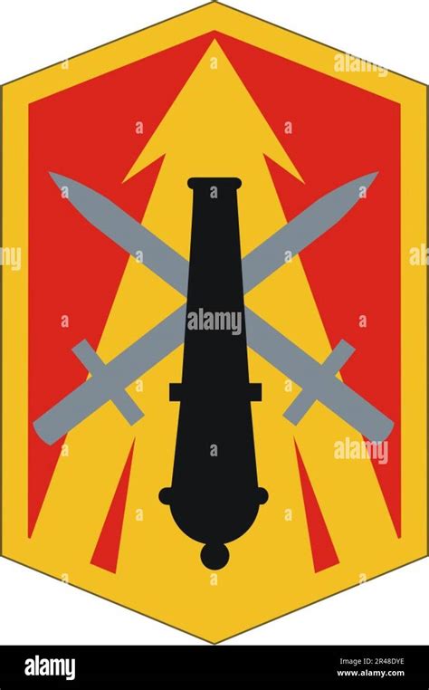 US Army - 214th Field Artillery Brigade Shoulder Sleeve Insignia Stock Photo - Alamy