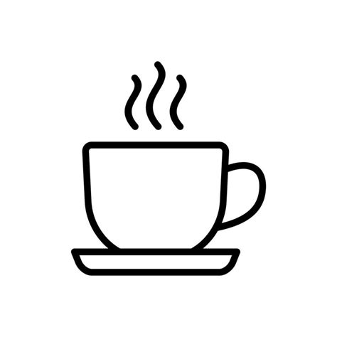 coffee cup outline icon 12860832 Vector Art at Vecteezy