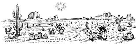 How To Draw Desert Landscape - Nerveaside16