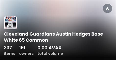 Cleveland Guardians Austin Hedges Base White 65 Common - Collection ...