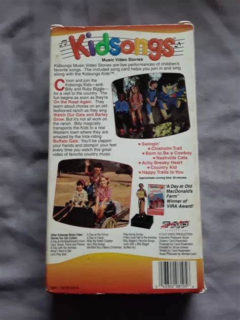 KIDSONGS COUNTRY SING Along VHS 1994 Billy Ruby Biggle View Master Video Tape $17.88 - PicClick CA