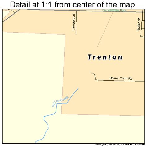 Trenton Texas Street Map 4873592