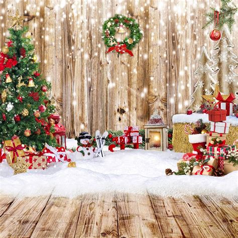 Amazon.com : Alltten 10x10ft Christmas Backdrops for Photography Winter ...