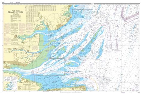 Thames Estuary Admiralty Chart Wallpaper Mural