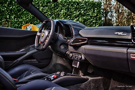 Ferrari 458 Italia Spider - Interior | Interior of a yellow … | Flickr