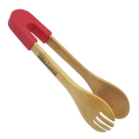 4imprint.com: Bamboo Silicone Tongs 127913