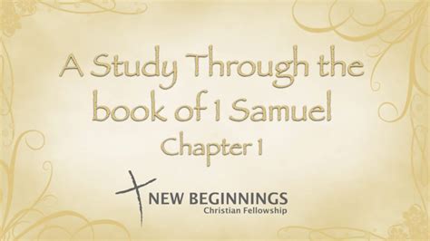 Message: "A Study Through The Book of 1 Samuel – Chapter 1" from David ...