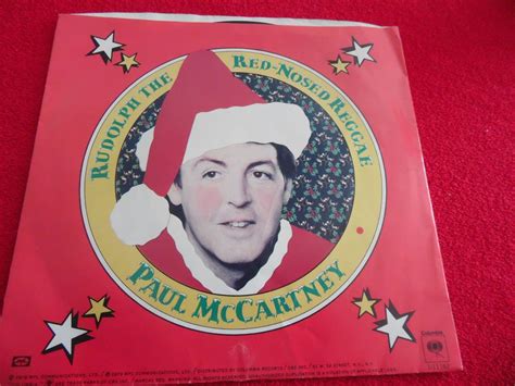 PAUL McCARTNEY 45 PICTURE SLEEVE WONDERFUL CHRISTMASTIME RECORD RUDOLPH ...