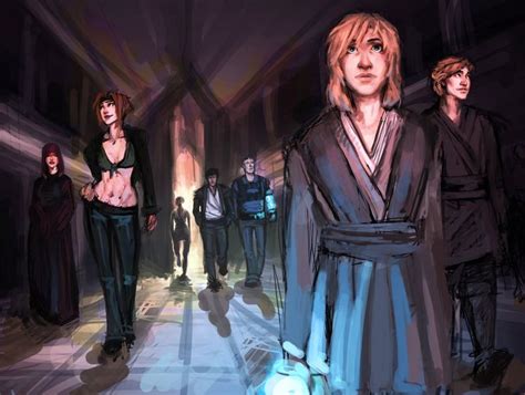 Jedi Knight Meetra Surik (the Exile) and her companions. Star Wars The Old, Kotor 2, Star Wars ...