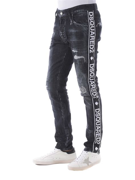 Dsquared2 - Skater logo band jeans - straight leg jeans - S74LB0452S30357900