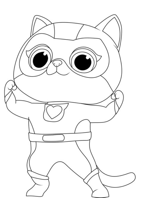 Superkitties Coloring Pages