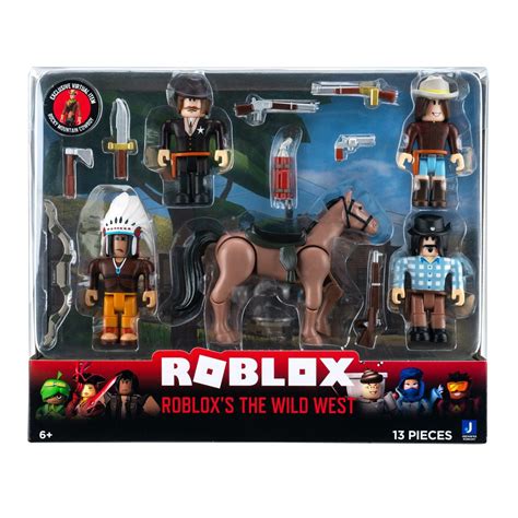 Roblox figurpakke - Wild West - Western figurer med sjovt tilbehør. Kig ...