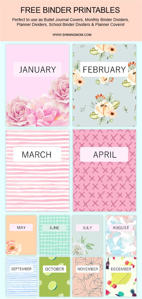 30+ FREE Printable Binder Covers: Super Cute and Pretty! | LaptrinhX / News